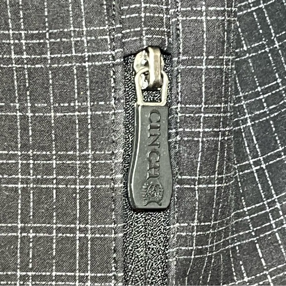 Cinch Softshell Jacket Mens Small Black Full Zip Western Coat Fleece Lined - Picture 11 of 16
